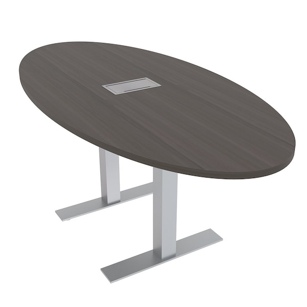 33.5 in W, 69.5 in L, 29 in H, Engineered Wood Top, Brown